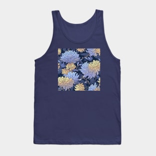 Chrysanthemums pattern Tank Top